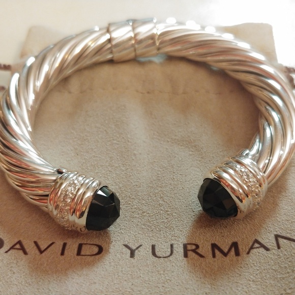 David Yurman Jewelry - David Yurman 10mm hinge cable bracelet diamond